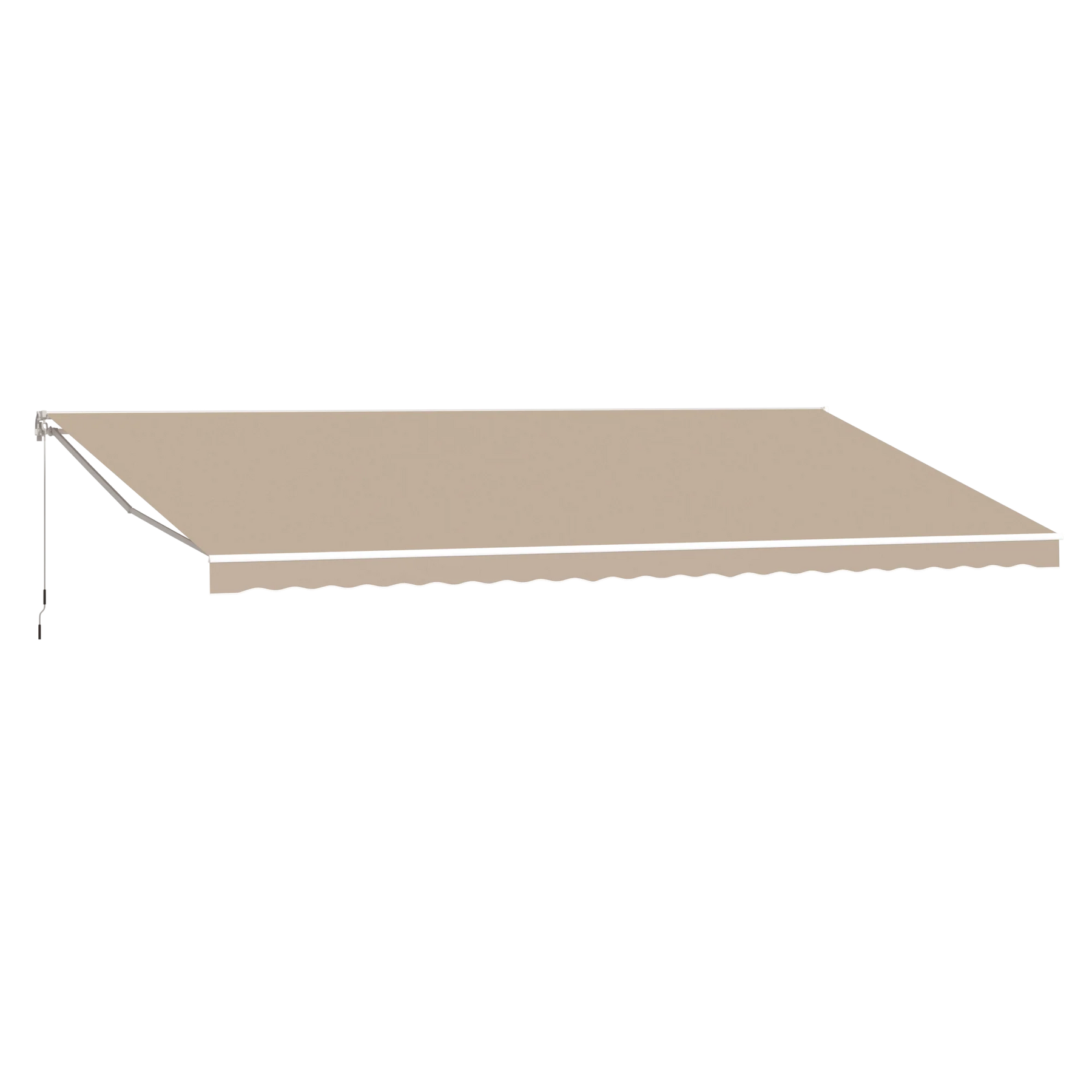 AECOJOY 16'x10' Manual Retractable Awning Sun Shade, Patio Awning Canopy