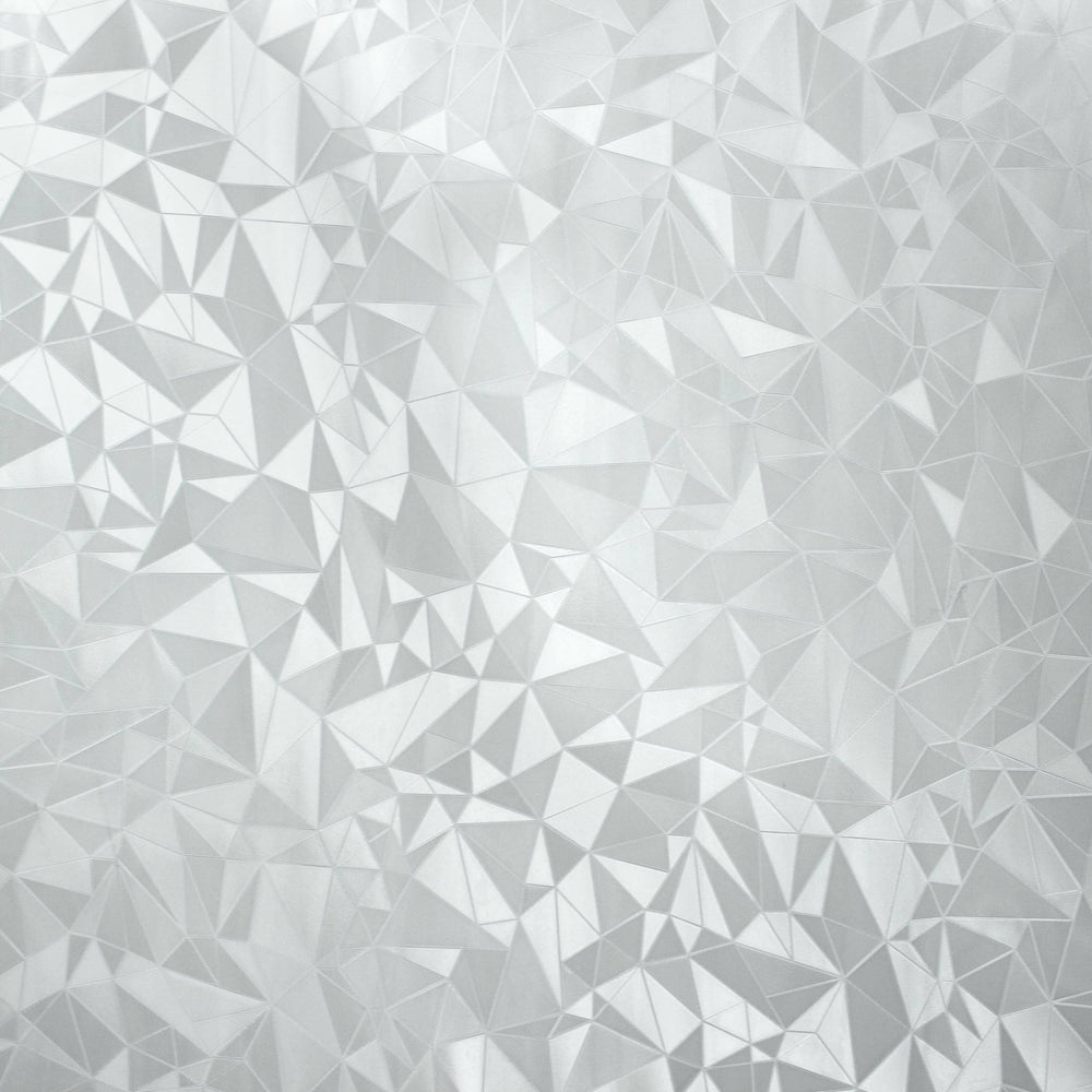 RoomMates Etched Glass Window Film, Silver/Medium Clear
